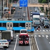 東急世田谷線各駅停車の旅『若林駅と環七通りと若林踏切を行く世田谷線』