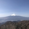 【三ツ峠山】富士山の稜線すっきりと