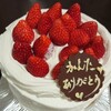 ハイローチェアと誕生ケーキ