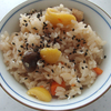 白露に栗ご飯