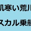 肌寒い荒川、スカル乗艇