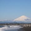 1月３０日の富士山　　朝、昼、夕方とかわる富士山の表情