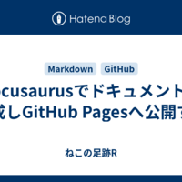 Docusaurusでドキュメントを作成しGitHub Pagesへ公開する