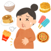 食べ過ぎのフリーイラスト素材