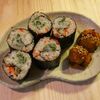 鮭ぱらのり巻き　かぼちゃ団子　レシピ