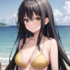 【Stable Diffusion】AnyLoraCleanLinearMix_ClearVAE and LoRA generated a swimsuit image of Yui Kotegawa from ToLOVE-ru.