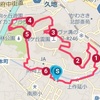 ３０分早く起きて翼竜コースの６．３ｋｍジョグ