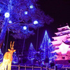 【写真で観光】一週間の疲れを癒す、会津鶴ヶ城のキラキラ写真。「アイヅテラス」雪吊りイルミネーション＆プロジェクションマッピングレポ