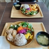 タニタカフェ定食。から揚げ。とり天。