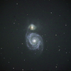 M51 りょうけん座 子持ち銀河 & 振り回す