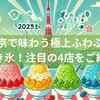 【2025年版】東京で味わう極上ふわふわかき氷！この夏行きたい注目の4店をご紹介
