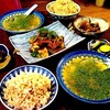 グルテンミート焼肉風と野菜レンズ豆スープ