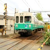 2007年長尾線塗装で志度線を走る600形611-612号