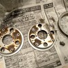 モンキー Z50J タイヤ交換：純正合わせホイールを磨く・錆転換・塗装