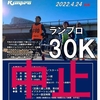 ランプロ３０K雨天中止とUTMF