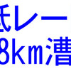 今日は低レートで18km漕