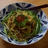 水菜ときのこのパスタ