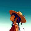 作品000 : 夏の麦わら帽子 : "Summer Straw Hat" by AI x BooksChannel