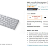 Microsoft Designer Compact Keyboard arrived from amazon.com.