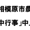 第58回相模原市農業まつり「集中行事」中止 ‼　(2022/8/3）