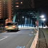 東京清澄白河散歩⑥『江戸の風情残るオシャレな街 夜景』高橋のらくろード（高橋商店街）と西深川橋