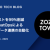 運用コストを99%削減 ── ChatOpsによる3社間データ連携の自動化