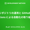 型リポジトリの運用と GitHub Actions による自動化の取り組み