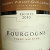 Bourgogne Pinot Noirien Thierry Violot Guillemard 2010