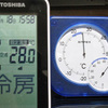 エアコンの温度表示は当てにならない、室温は温度計で管理