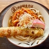 隔離そば（自宅）かき揚げうどん＋ちくわ天