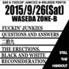 15.09.26 Questions And Answers presents ゛QAA & Fuckin' Junkies W Release Party!!゛@早稲田ZONE-B