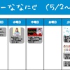 今週のナナニジ(5/2~5/8)