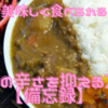 「これで美味しく食べられる♪」カレーの辛さを抑える方法【備忘録】