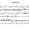 J. S. Bach Retrograde Canon from "A Musical Offering"