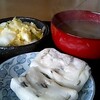 さつまいもと椎茸と蕪菜の味噌汁