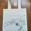 トートバッグに絵を描いてみました10