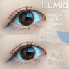 裸眼風カラコン LuMia comfort 1day circle Puff Brown