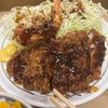 【馬喰町】とんかつ いもや：ソースドバドバが美味しいいもやのとんかつ定食＋エビフライ