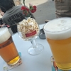 高菜パスタ / bière à la terrasse 