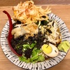 文殊（大山）【サービスそば】岩のりおろしかき揚げ天うどん•冷
