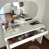 IKEAのテーブルやミラーを使ってドレッサーを作ってみた