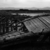 京都新聞写真コンテスト　　木津八幡　　まさに流れ橋