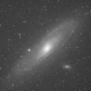 M31 アンドロメダ銀河のHⅡ領域の赤を強調（備忘録）