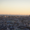 Tokyo view from my house and Mt. Fuji from the the left bank of Tama river on 2022/1/1