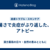 暑さで炎症がぶり返した、アトピー