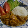 今ある材料でカシミールカレー作ってみました。