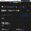 ペース走12km