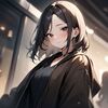 parted bangs (前髪分け) by Animagine XL 3.1