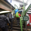 小屋閉めの剣山遊山　寒の雨