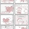 【犬漫画】家の中にマキビシを撒く犬。